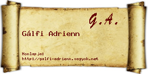 Gálfi Adrienn névjegykártya